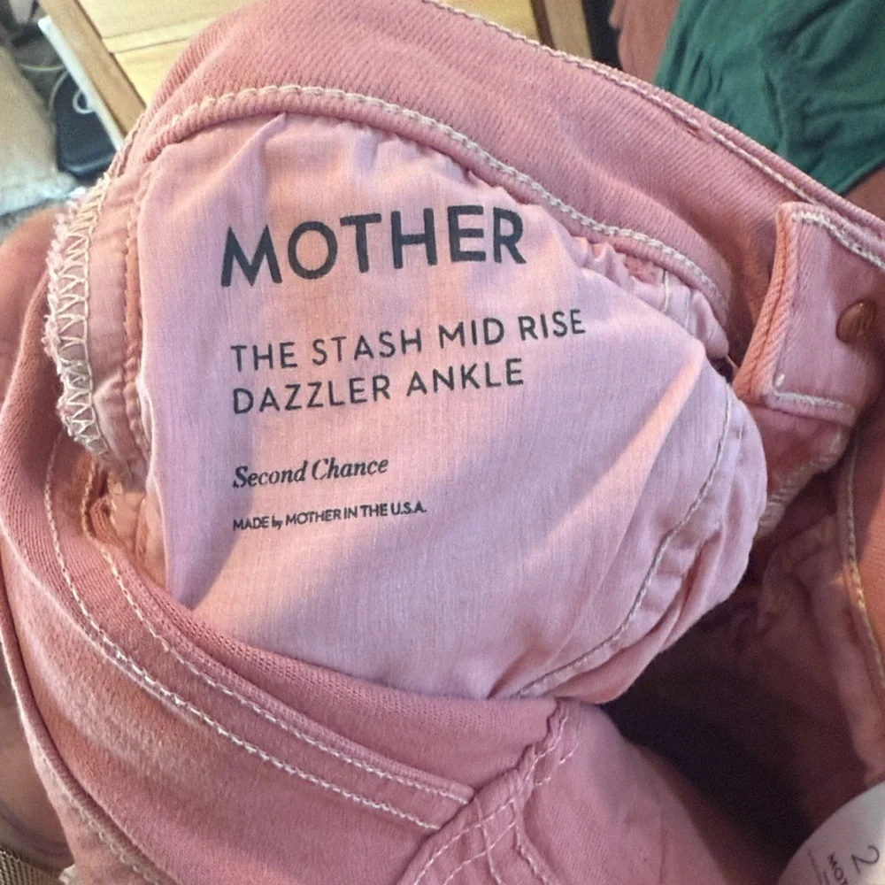 MOTHER Women's Pink Dazzler Ankle Jeans - Picture 2 of 5